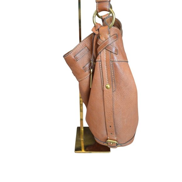 Fossil Keyper Jolie Hobo Leather Shoulder Bag Medium Brown Boho Western Casual - Picture 5 of 11